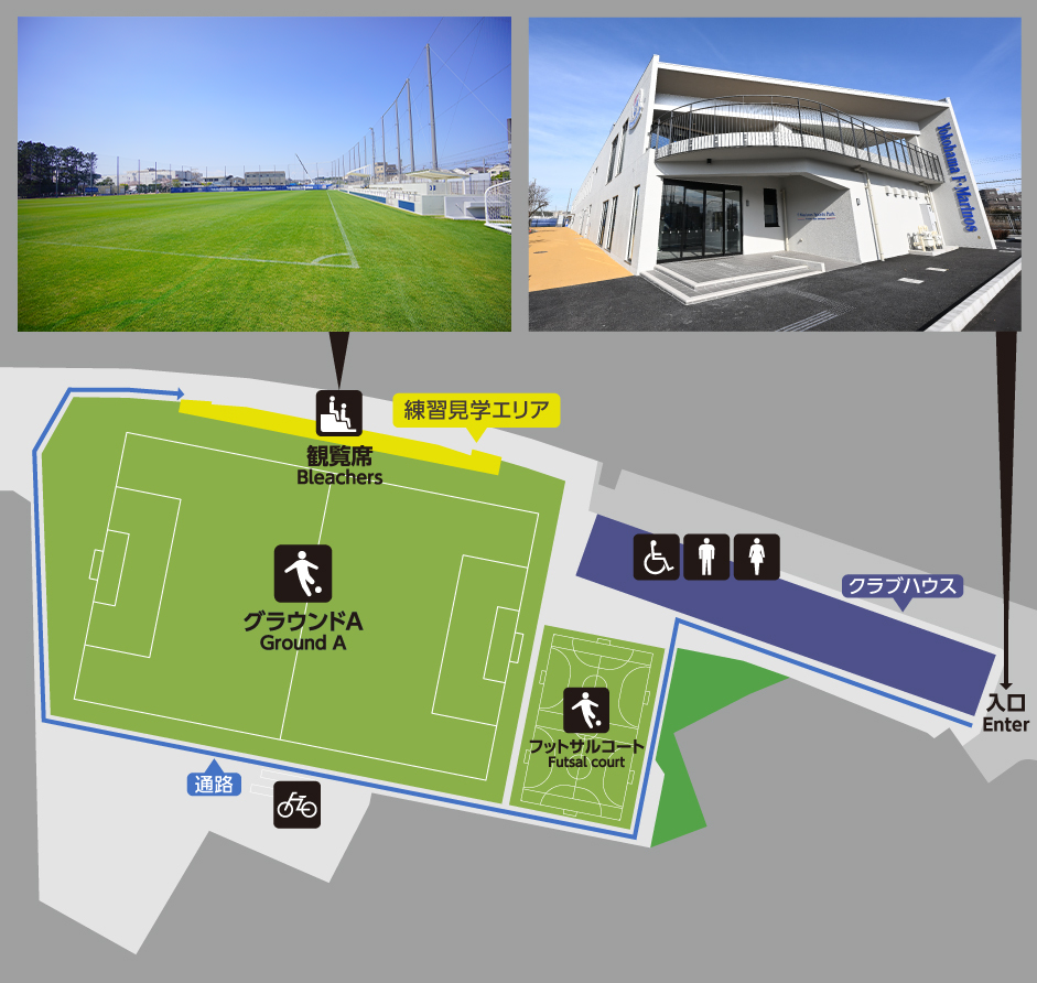 F・Marinos Sports Park -Tricolore Base Kurihama- MAP