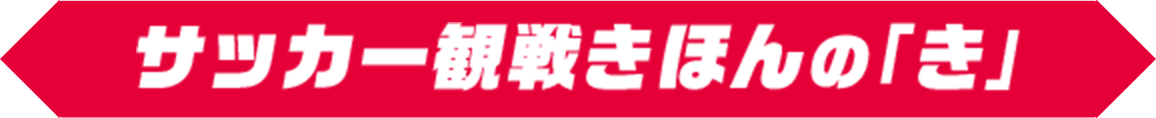 サッカー観戦きほんの「き」