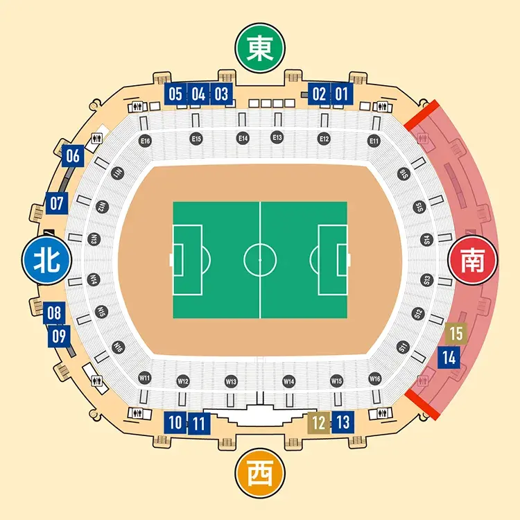 場内コンコース 5Fマップ