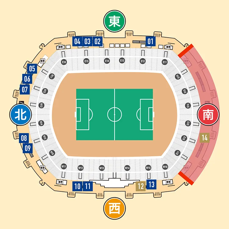 場内コンコース 5Fマップ