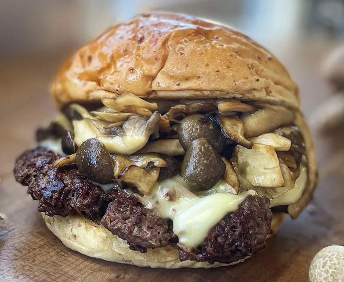 焦がし醤油きのこバーガー