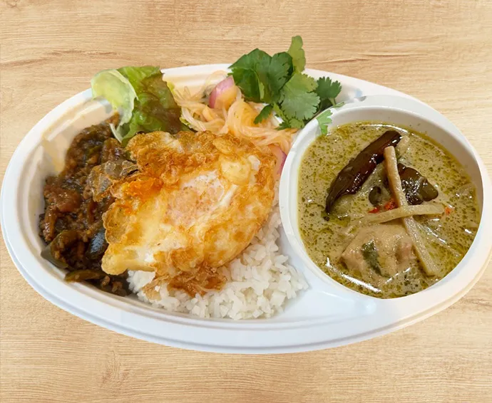 グリーンカレー＆ガパオライス