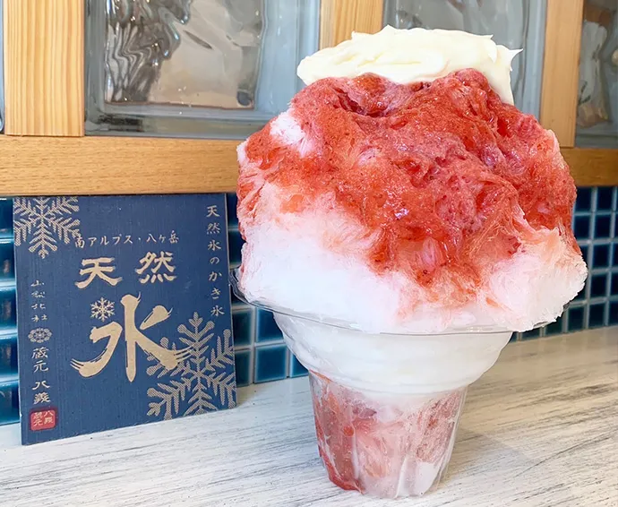 天然氷のかき氷