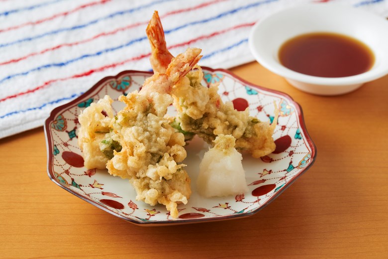 プリッとした食感の「海老天」