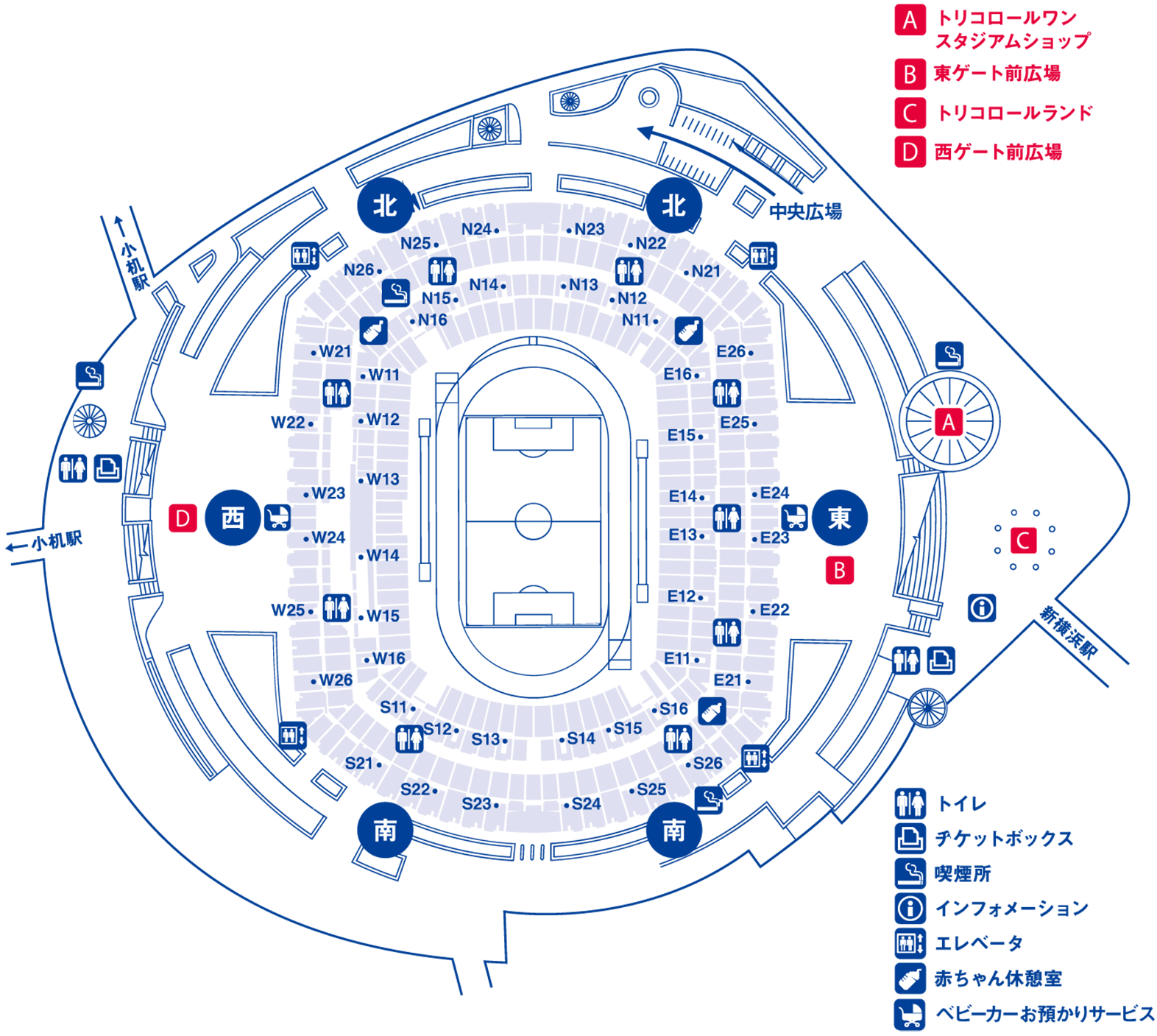 日産スタジアムマップ全体図