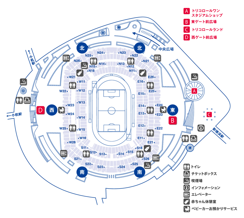 横浜国際総合競技場マップ全体図