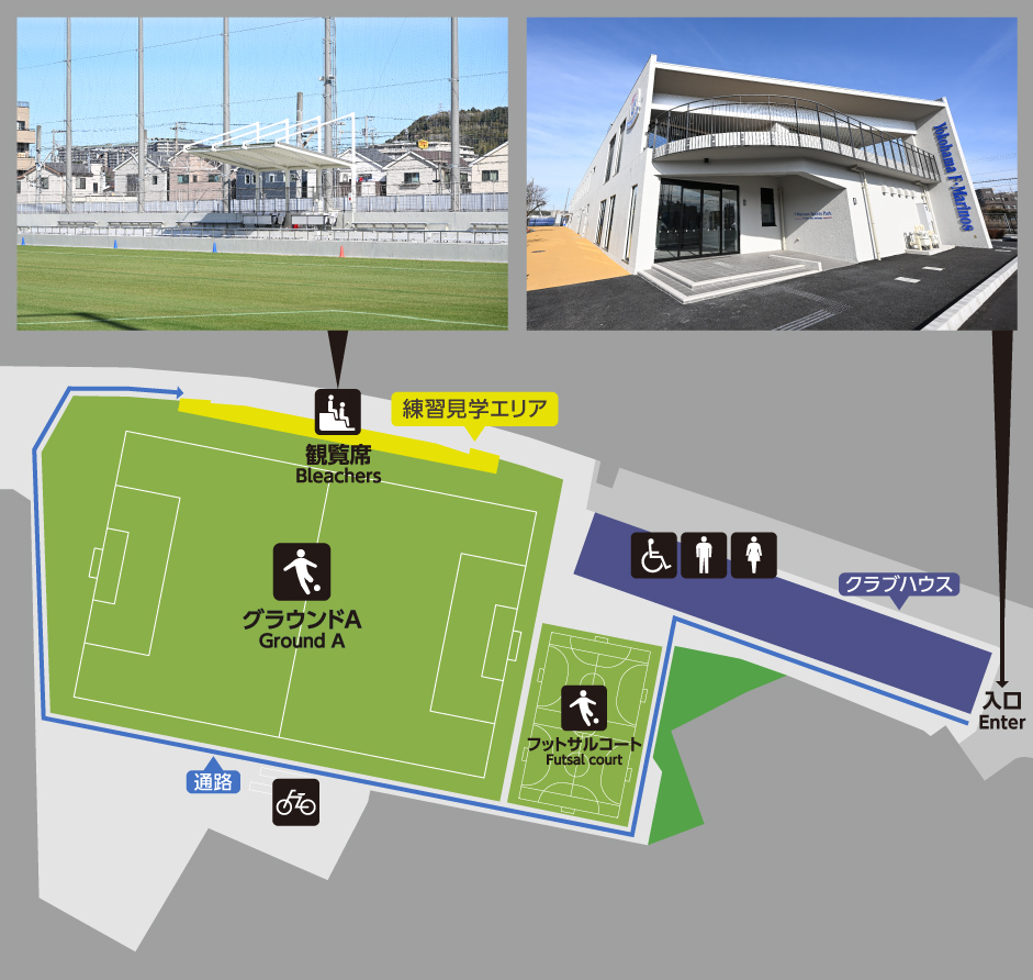 F・Marinos Sports Park -Tricolore Base Kurihama- MAP