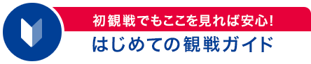 はじめての観戦ガイド