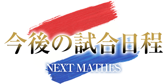 今後の試合日程