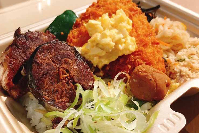 鯖黒煮アジフライ弁当
