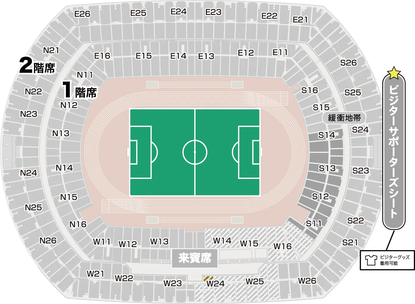 ビジターサポーターズシート