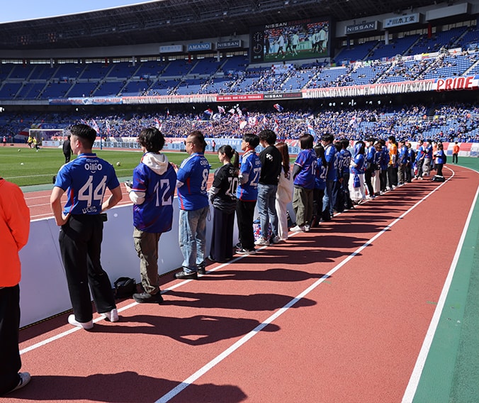 ウォーミングアップ見学